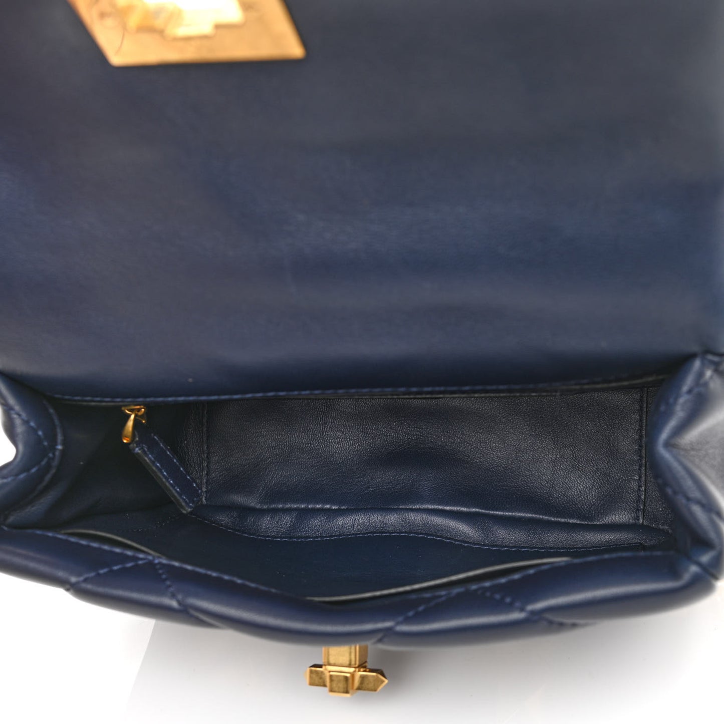 Nappa Medium Roman Stud Shoulder Bag Navy