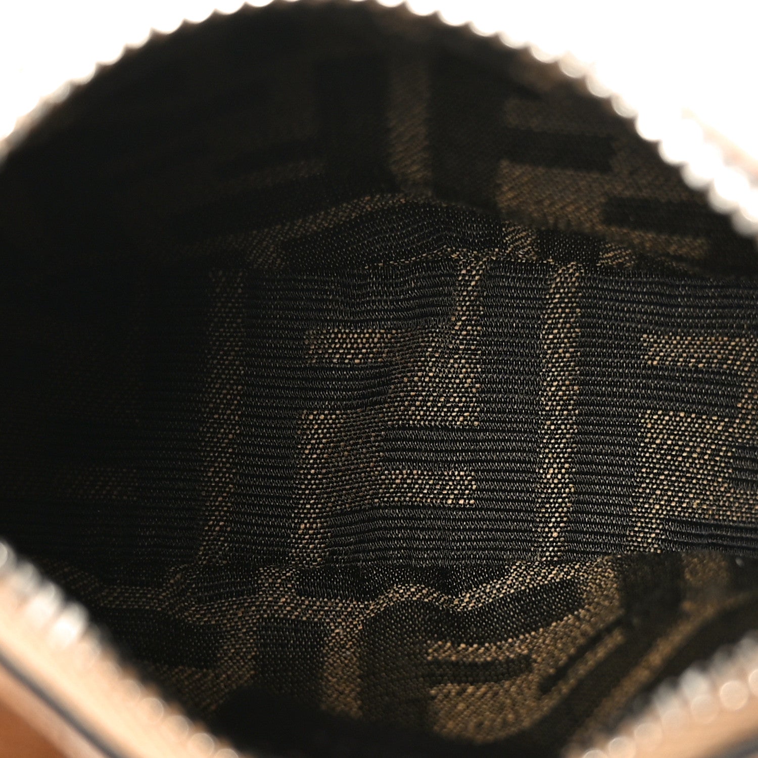 Fendi Vitello Grace Nano Fendigraphy Hobo Charm Miele Scuro 7 of 10