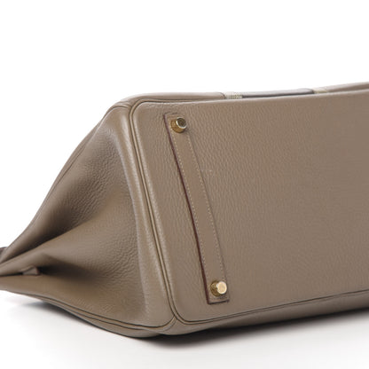 Hermes Taurillon Clemence Lizard Club Birkin 35 Etain Graphite 6 of 10