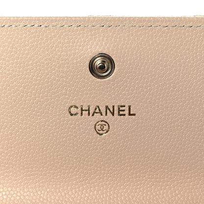 Chanel Caviar Pearl Quilted Coco Candy Wallet Beige 6 of 11
