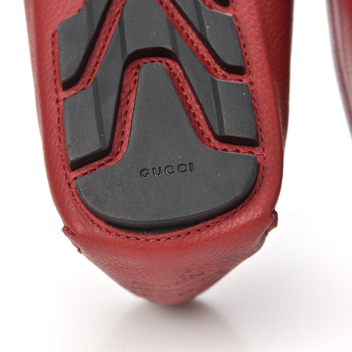 Calfskin Web Mens Driver Loafers 8 Red