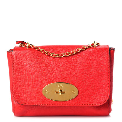 Mulberry Small Classic Grain Calfskin Small Lily Flap Fiery Red 1 of 8