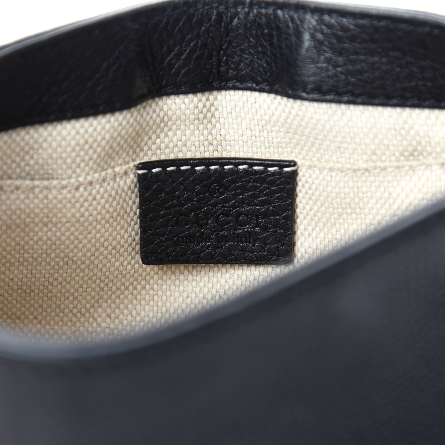 Pebbled Calfskin Small Soho Flap Crossbody Black