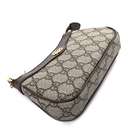 Gucci GG Supreme Monogram Textured Dollar Calfskin Mini Ophidia Chain Bag Beige Ebony 7 of 7