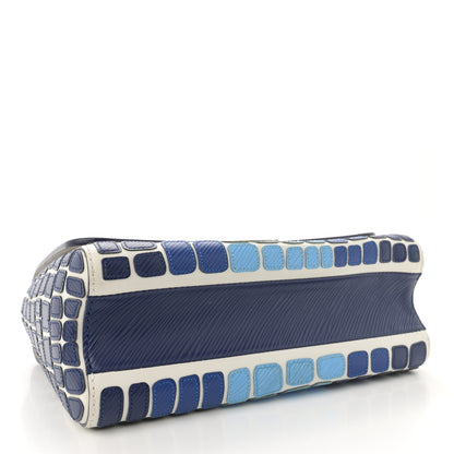 Louis Vuitton Epi Savane Twist Shoulder Bag MM Blue 4 of 10