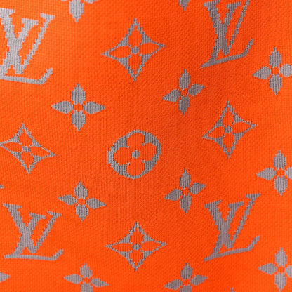Louis Vuitton Knit Monogram Horizon Soft Duffle 55  Orange 6 of 8