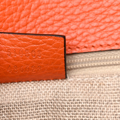 Gucci Dollar Calfskin InterLocking G Shoulder Bag Sun Orange 7 of 7