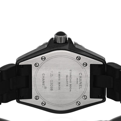 Chanel Stainless Steel Matte Ceramic 33mm J12 Quartz Watch Black 4 of 4