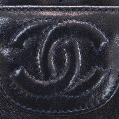 Chanel Lambskin Quilted Tassel Camera Case Navy 5 of 10