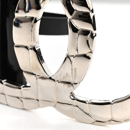 Chanel Patent CC Wide Belt 80 32 Black 7 of 7