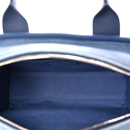 Chanel Canvas Deauville Small Bowling Bag Blue 4 of 10