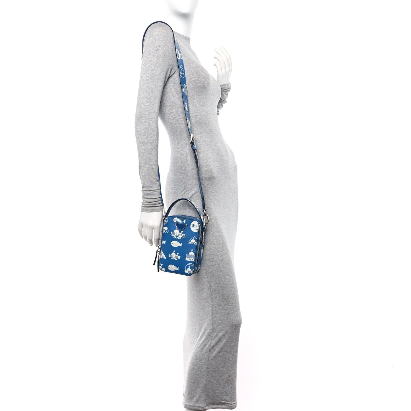 Saffiano Whale Brique Crossbody Messenger Bag Marea