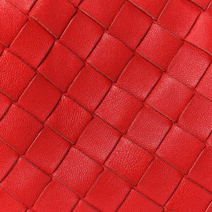 Bottega Veneta Nappa Maxi Intrecciato The Pouch Oversized Clutch Bright Red 6 of 9