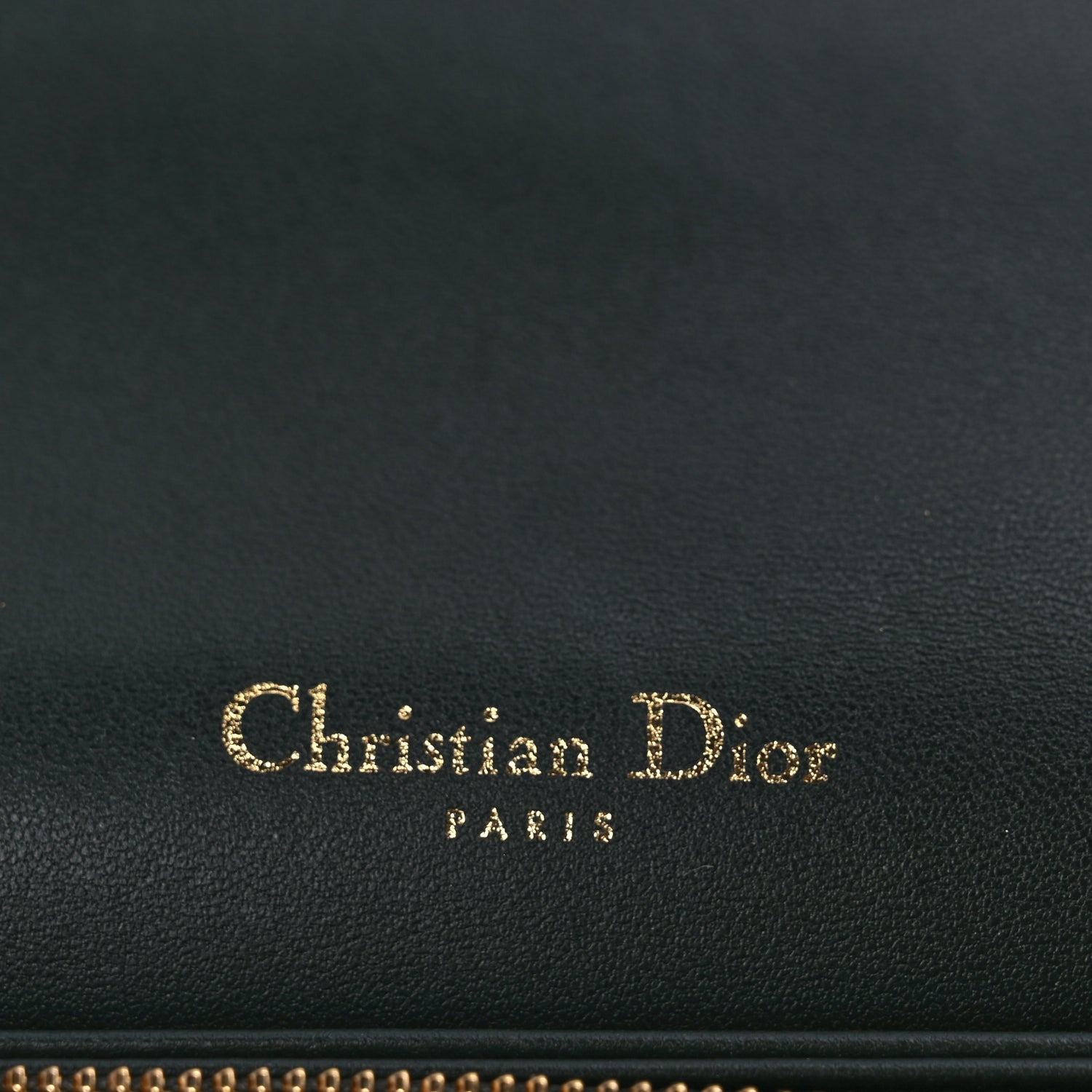 Christian Dior Lambskin Cannage Lady Dior Pouch Dark Green 6 of 10