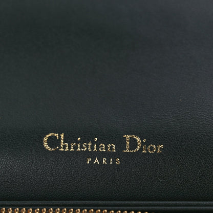 Christian Dior Lambskin Cannage Lady Dior Pouch Dark Green 6 of 10