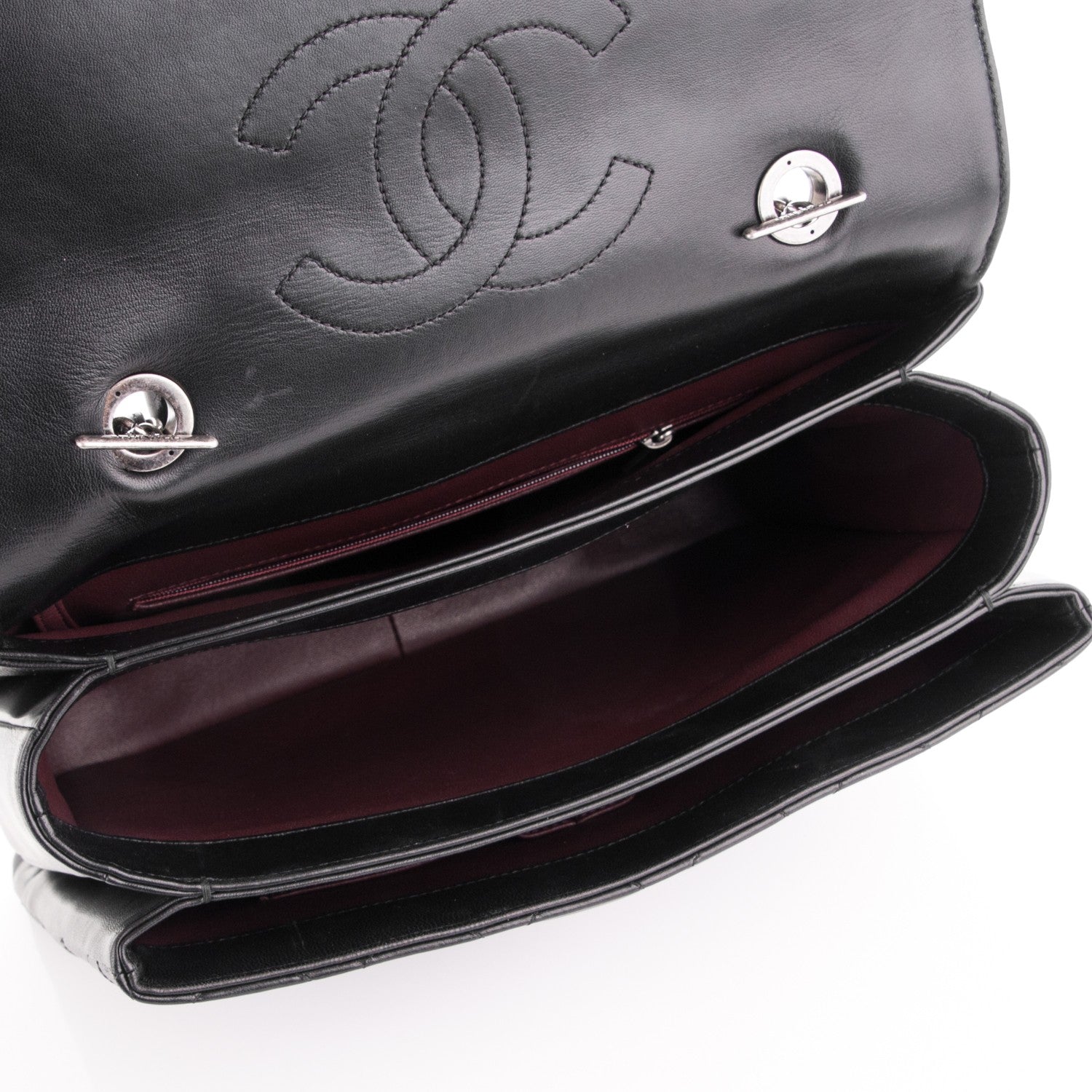 Chanel Lambskin Quilted Large Trendy CC Dual Handle Flap Bag Black 5 of 7