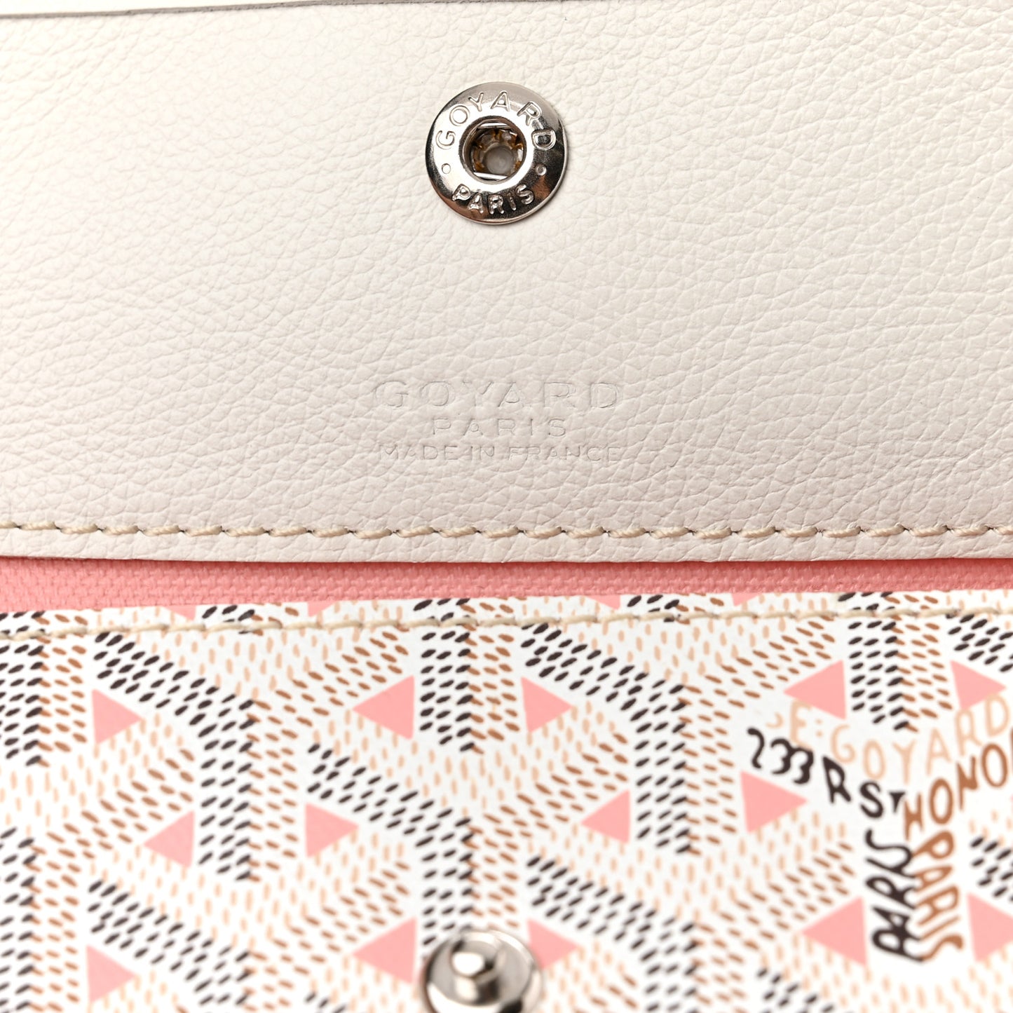 Goyardine Saint Louis Claire Voie GM White Pink