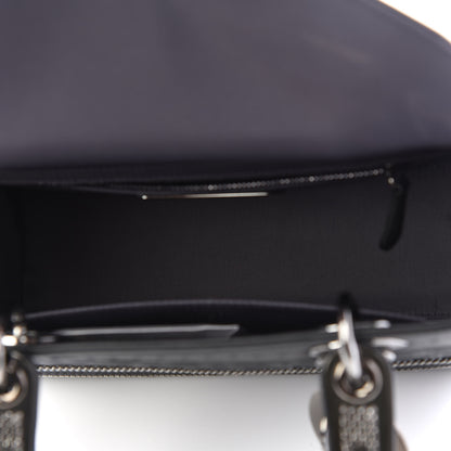 Christian Dior Calfskin Chain Medium Lady Dior Black 4 of 10