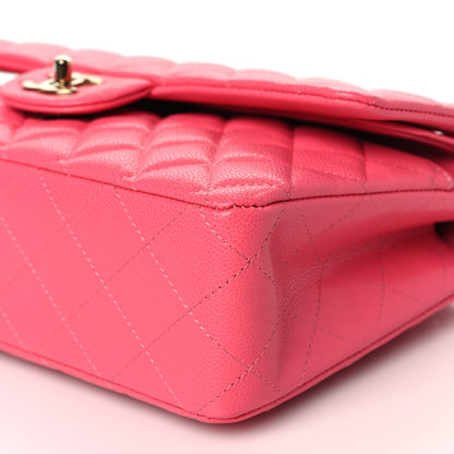 Chanel Caviar Quilted Medium Double Flap Rose 8 of 8