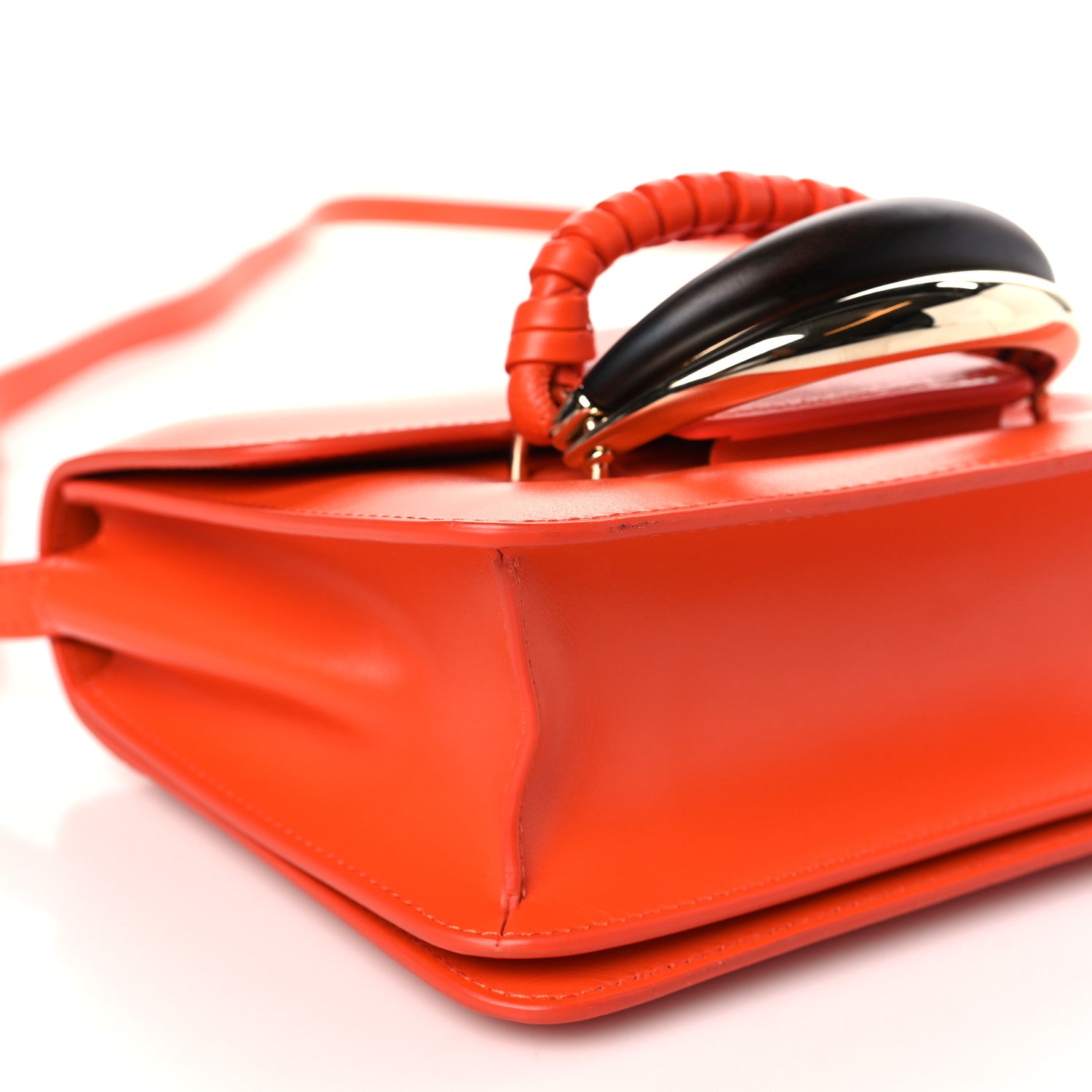 Chloe Calfskin Kattie Shoulder Bag Rusted Orange 7 of 8