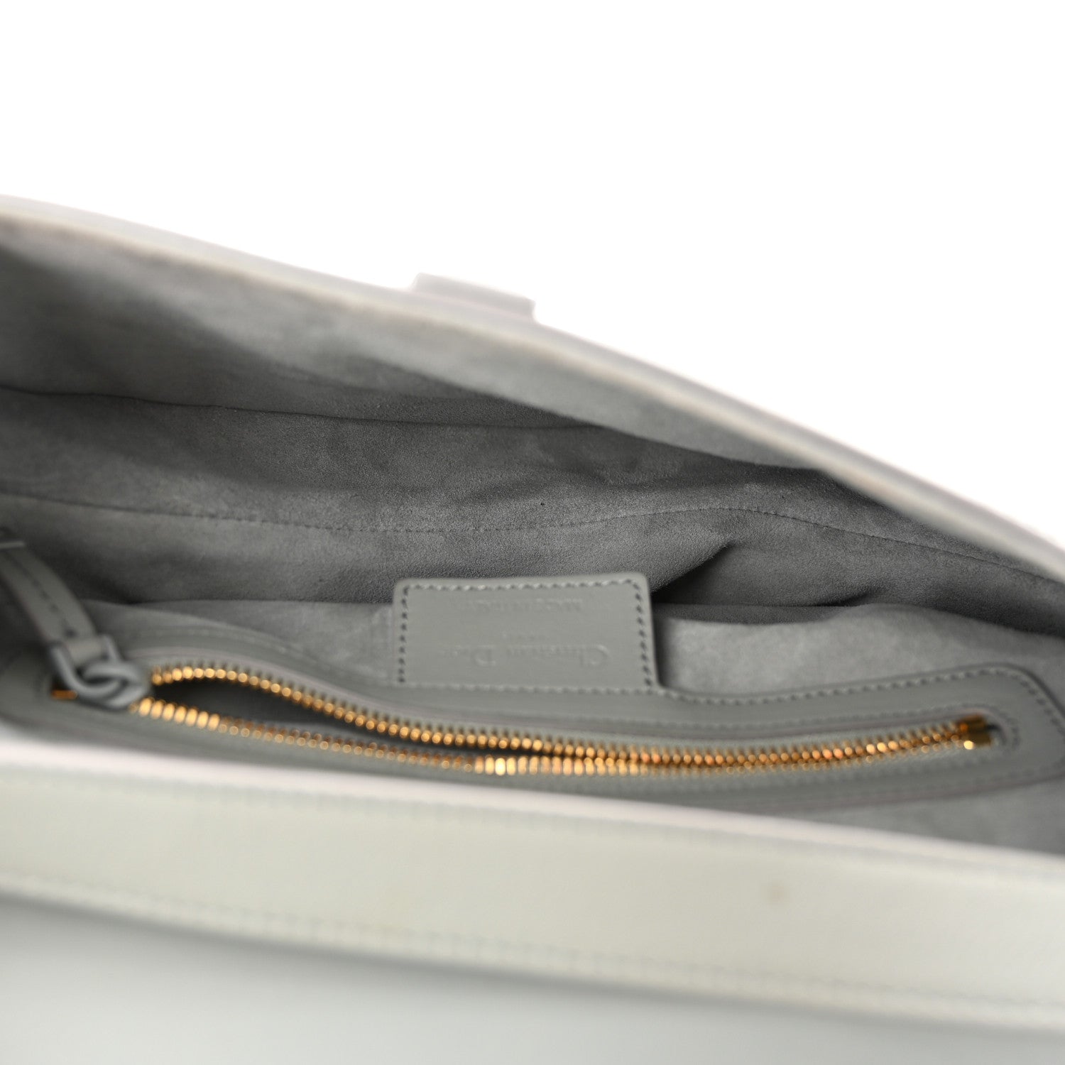 Christian Dior Ultra Matte Calfskin Saddle Bag Grey 5 of 12