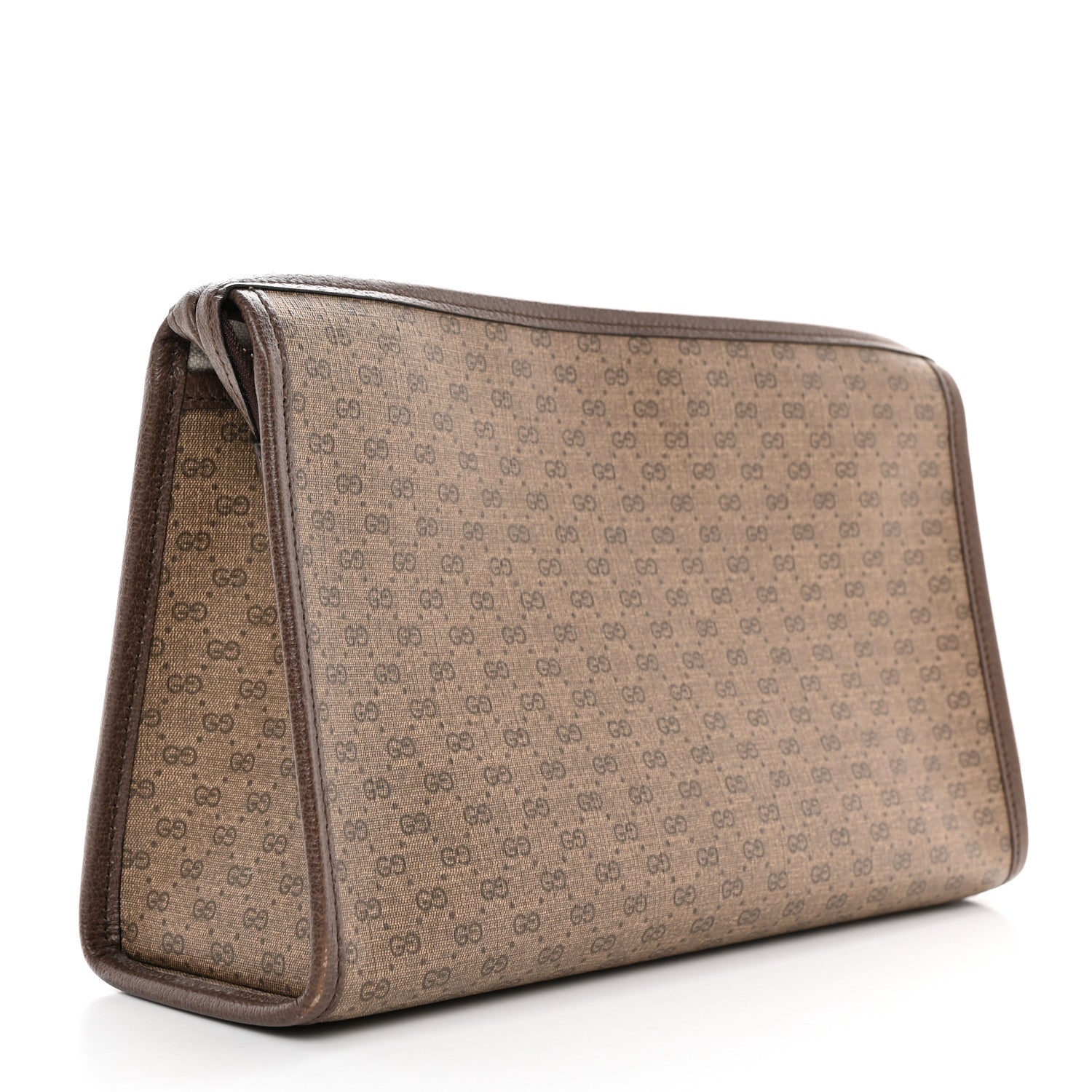 Gucci Mini Vintage GG Supreme Monogram Zip Pouch Beige New Acero 3 of 8