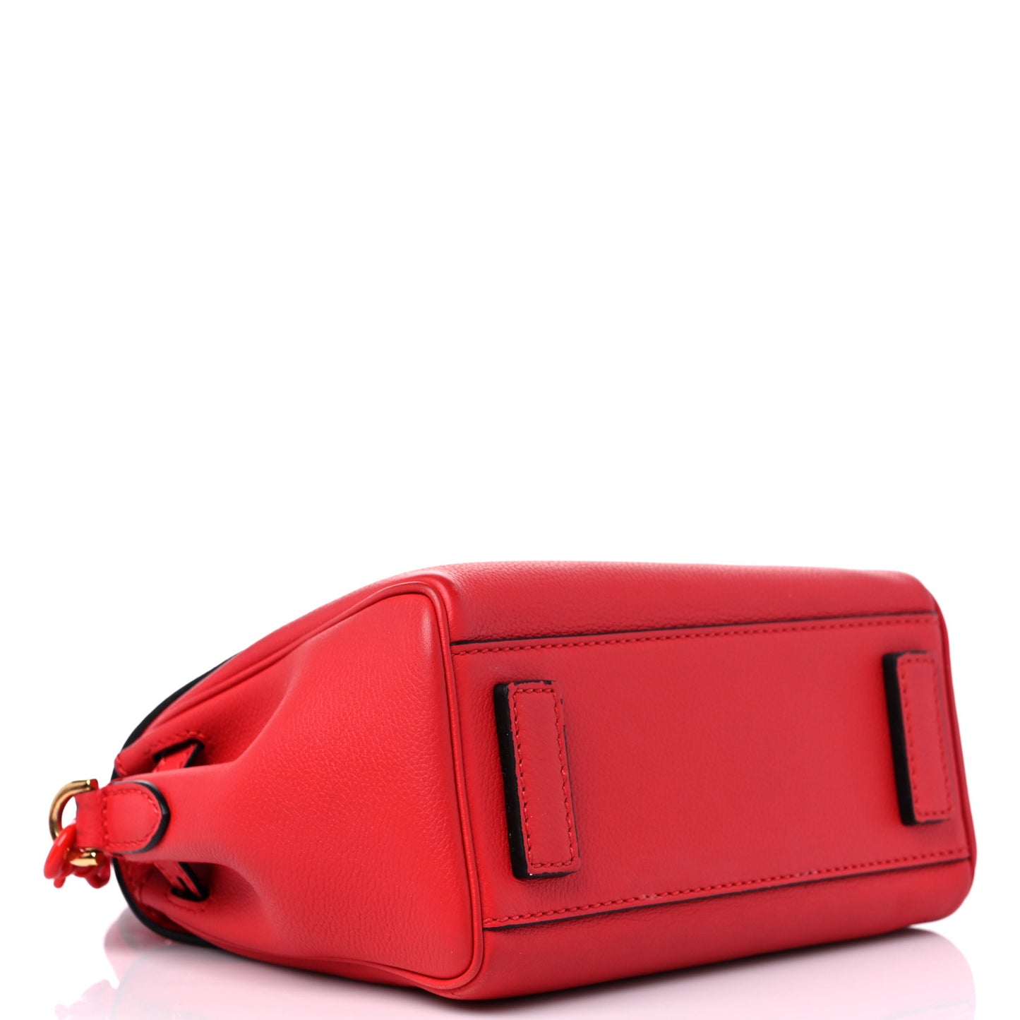 Grained Calfskin Medium La Medusa Bag Red