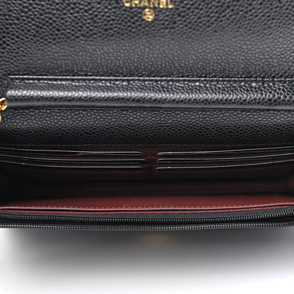 Chanel Caviar Quilted Wallet On Chain WOC Black 4 of 5
