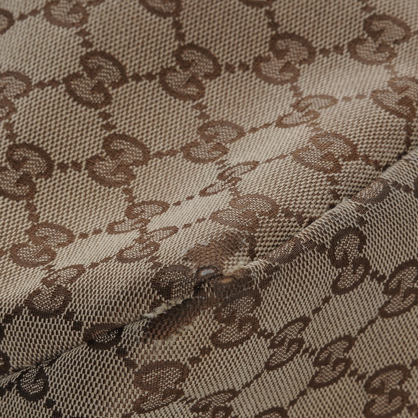 Monogram Large Horsebit Chain Hobo Dark Brown