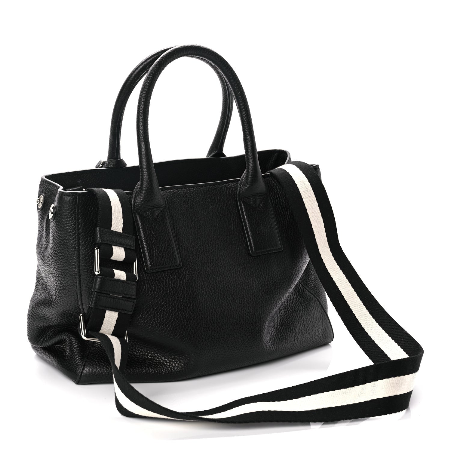 Marc Jacobs Grained Calfskin Satchel Bag Black 2 of 8