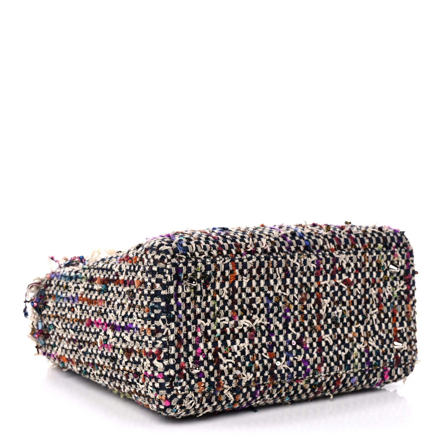Christian Dior Tweed Fringe Medium Lady Dior Purple 4 of 15