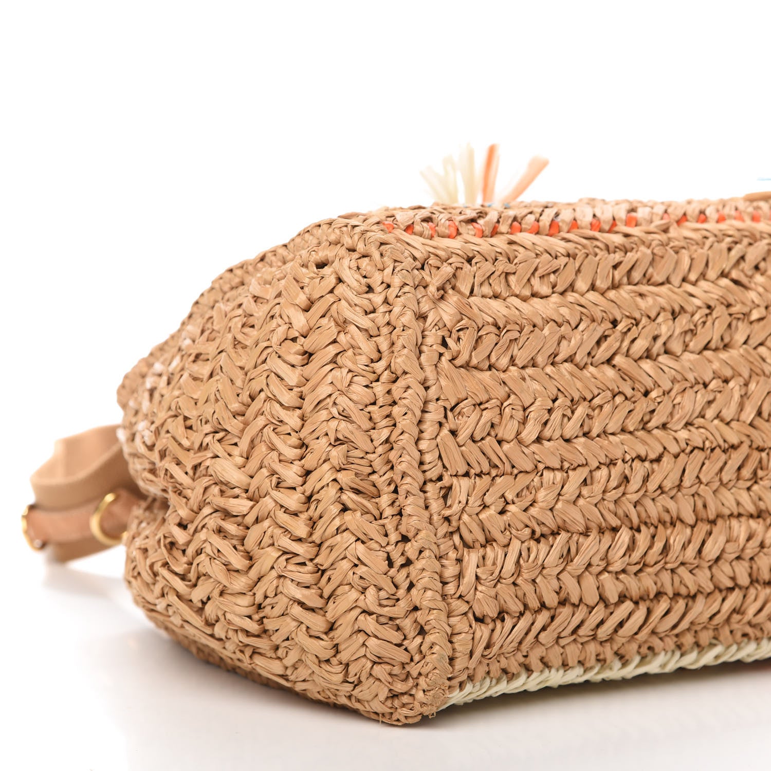 Prada Raffia Woven Tote Naturale Caramel 6 of 11