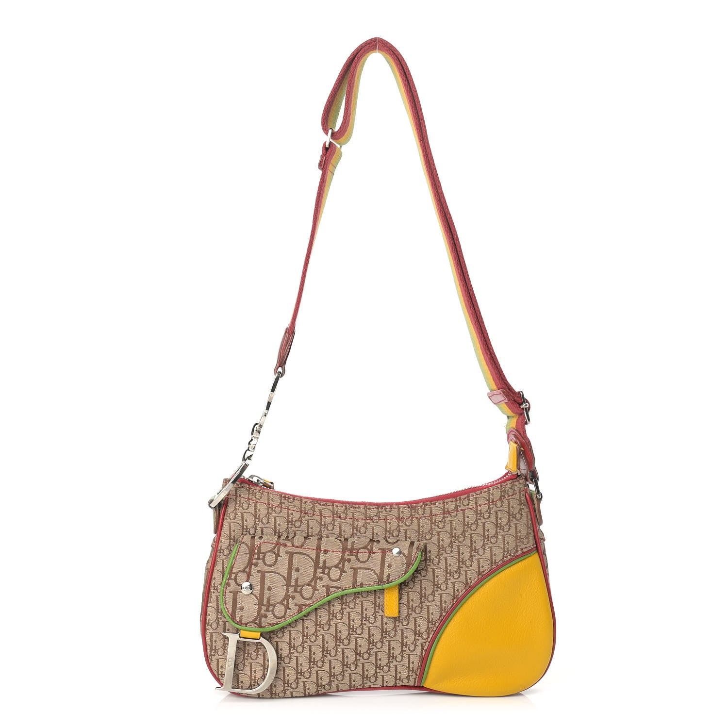 Christian Dior Monogram Rasta Double Saddle Beige 1 of 16