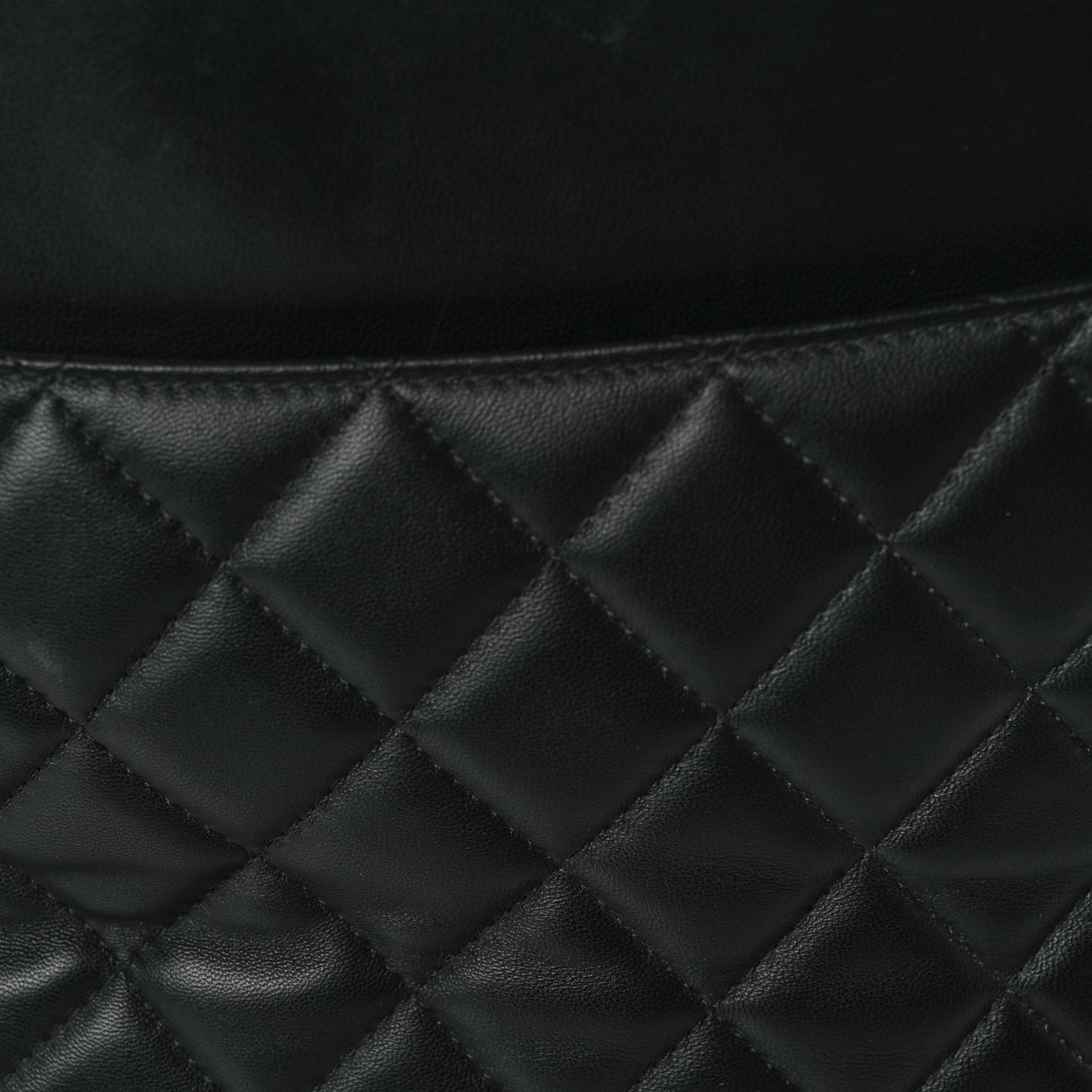 Lambskin Quilted  7 Tote Black