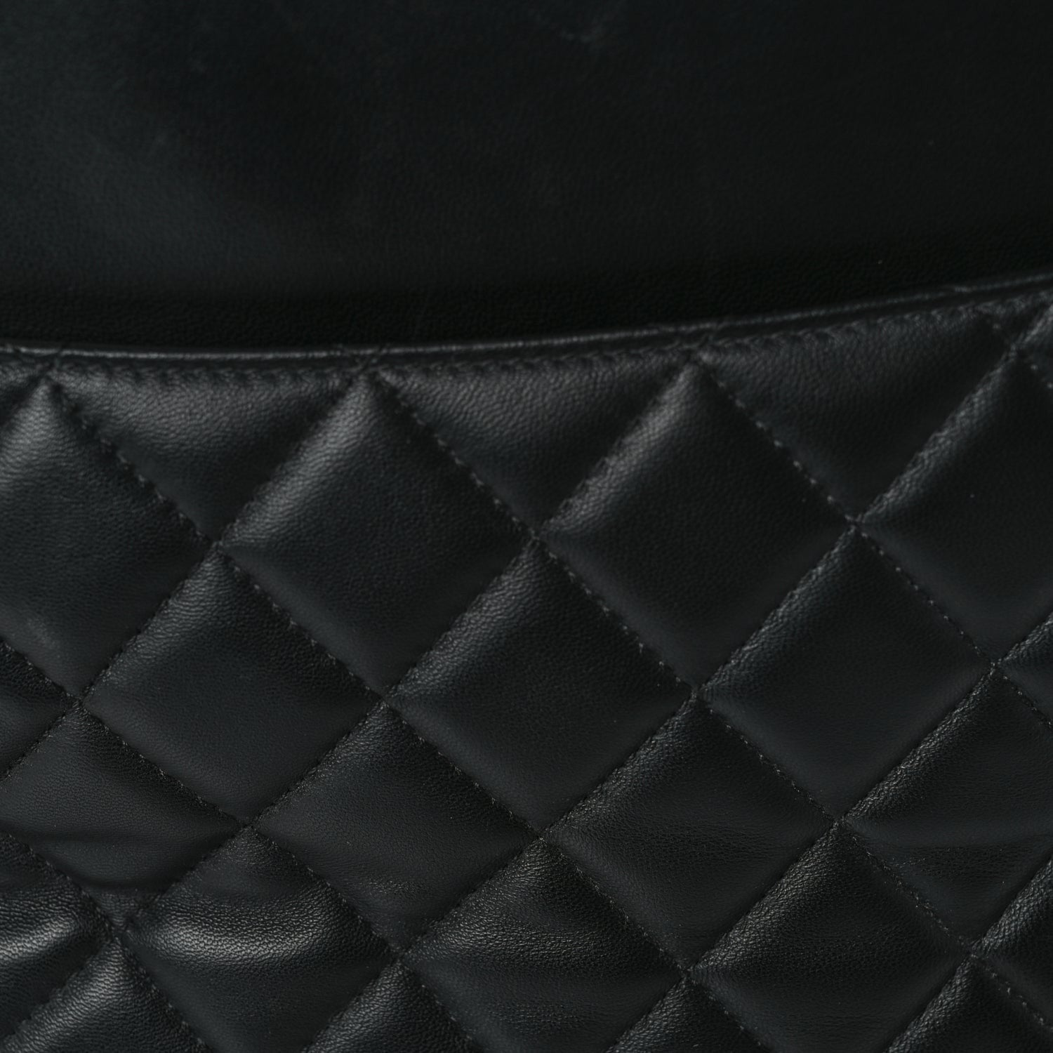 Chanel Lambskin Quilted  7 Tote Black 7 of 9