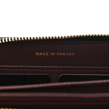 Chanel Lambskin Quilted Large Gusset Zip Around Wallet Black 7 of 10