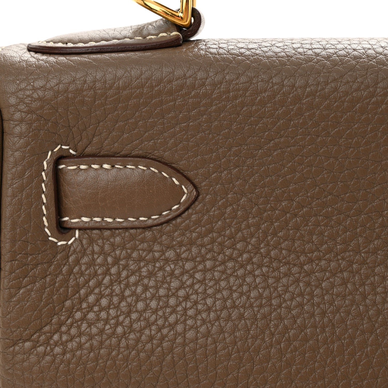 Hermes Taurillon Clemence Kelly Retourne 28 Etoupe 15 of 15