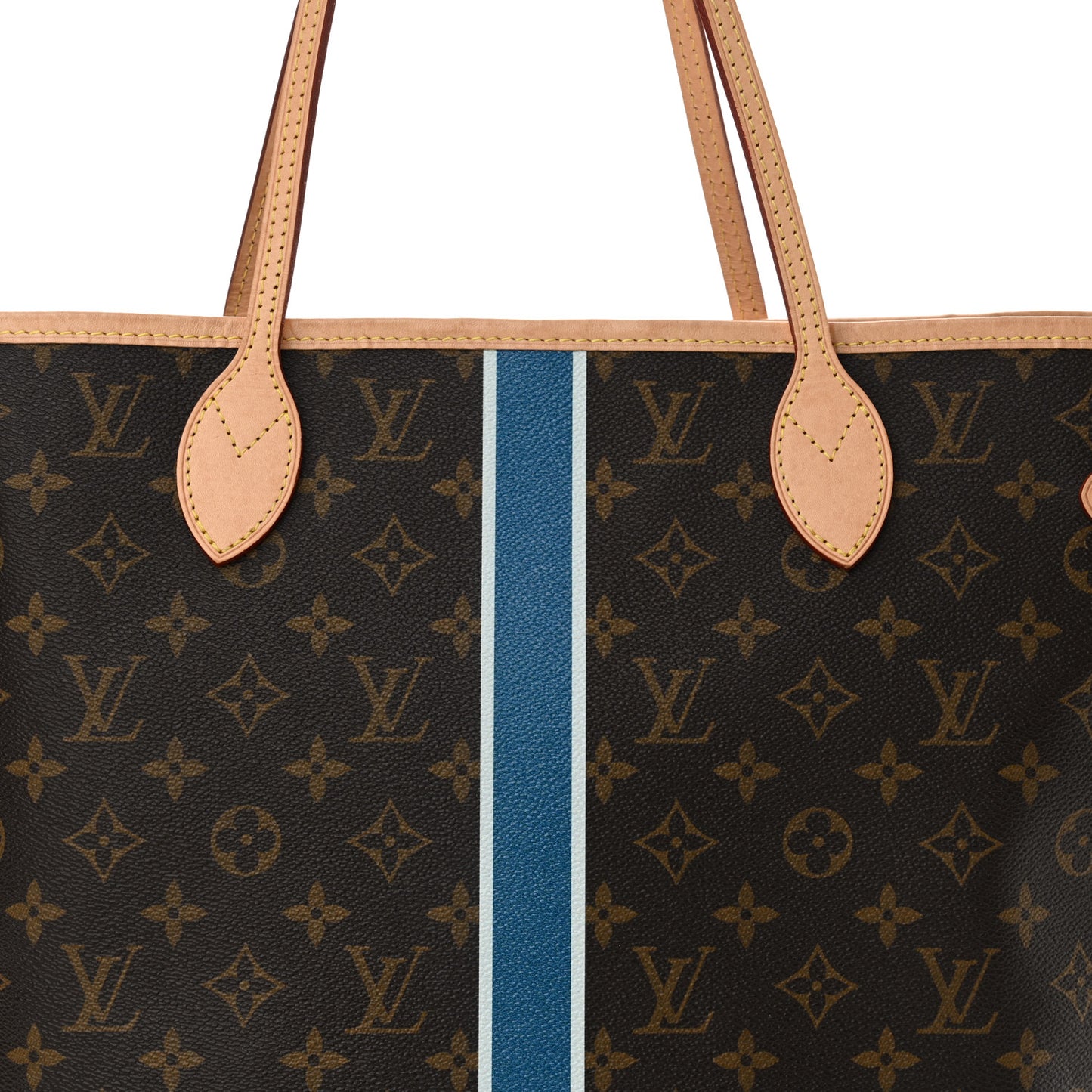 Monogram My LV Heritage Neverfull MM Blue De France White