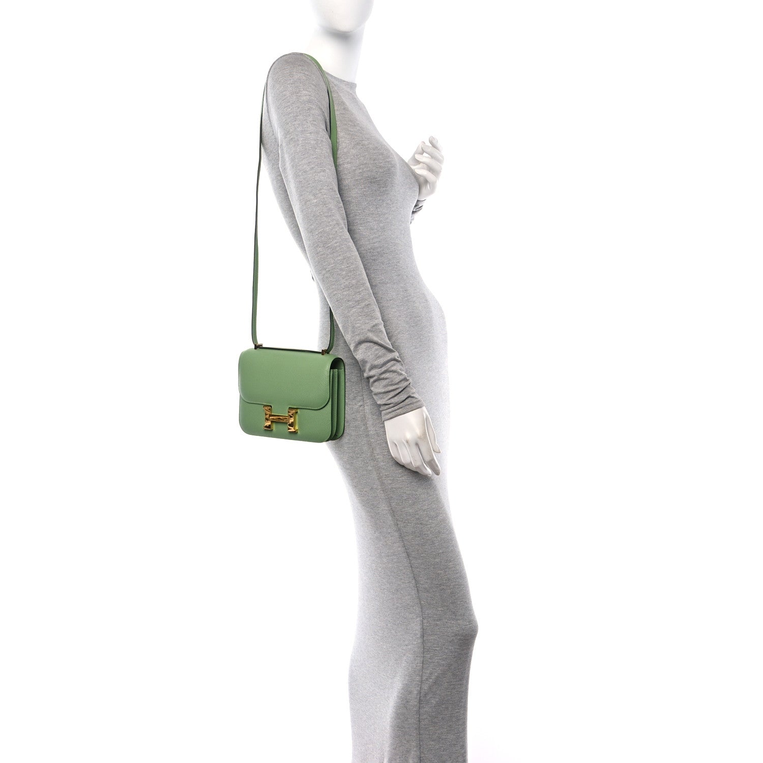 Hermes Epsom Constance 18 Vert Criquet 2 of 18