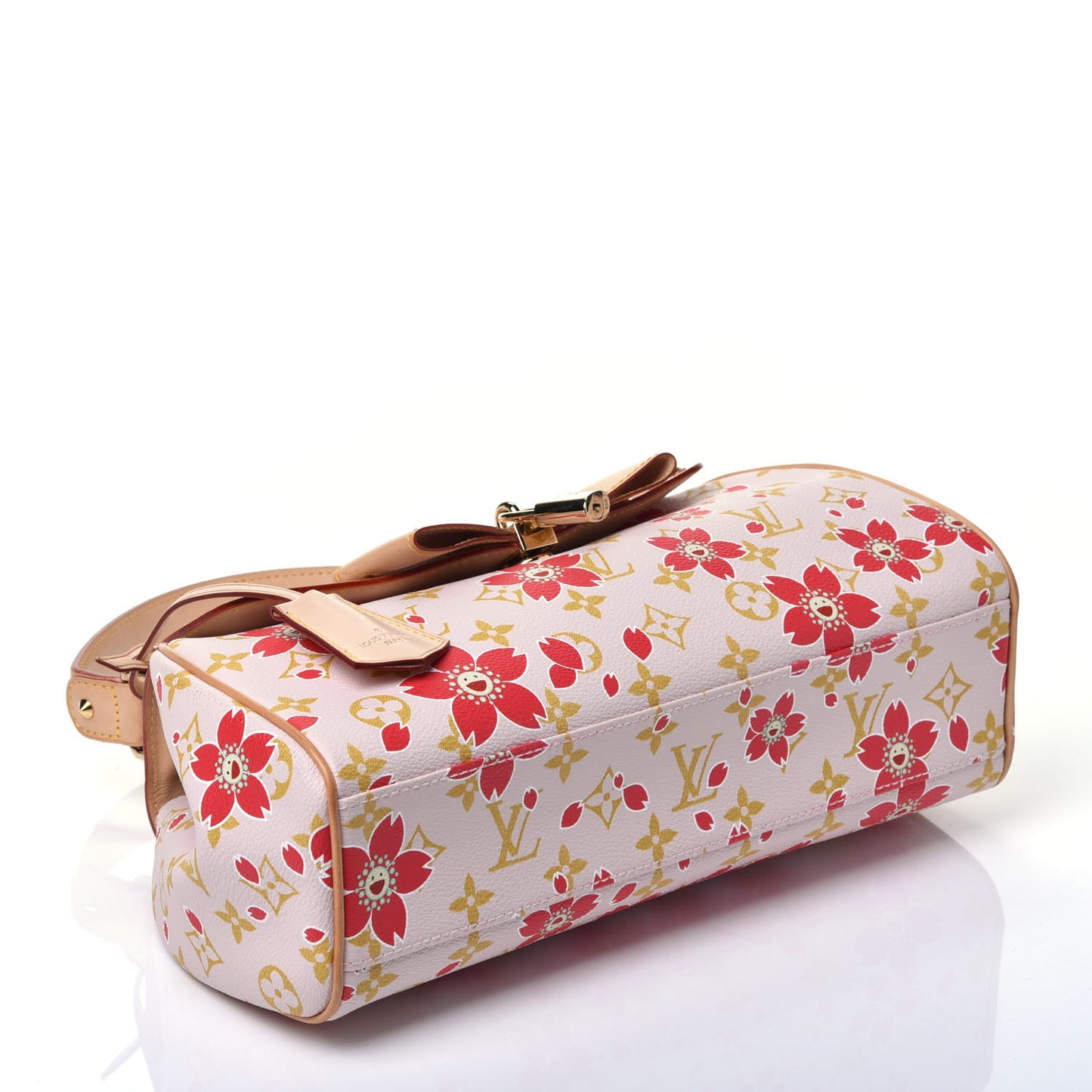 Monogram Cherry Blossom Sac Retro Bag Red