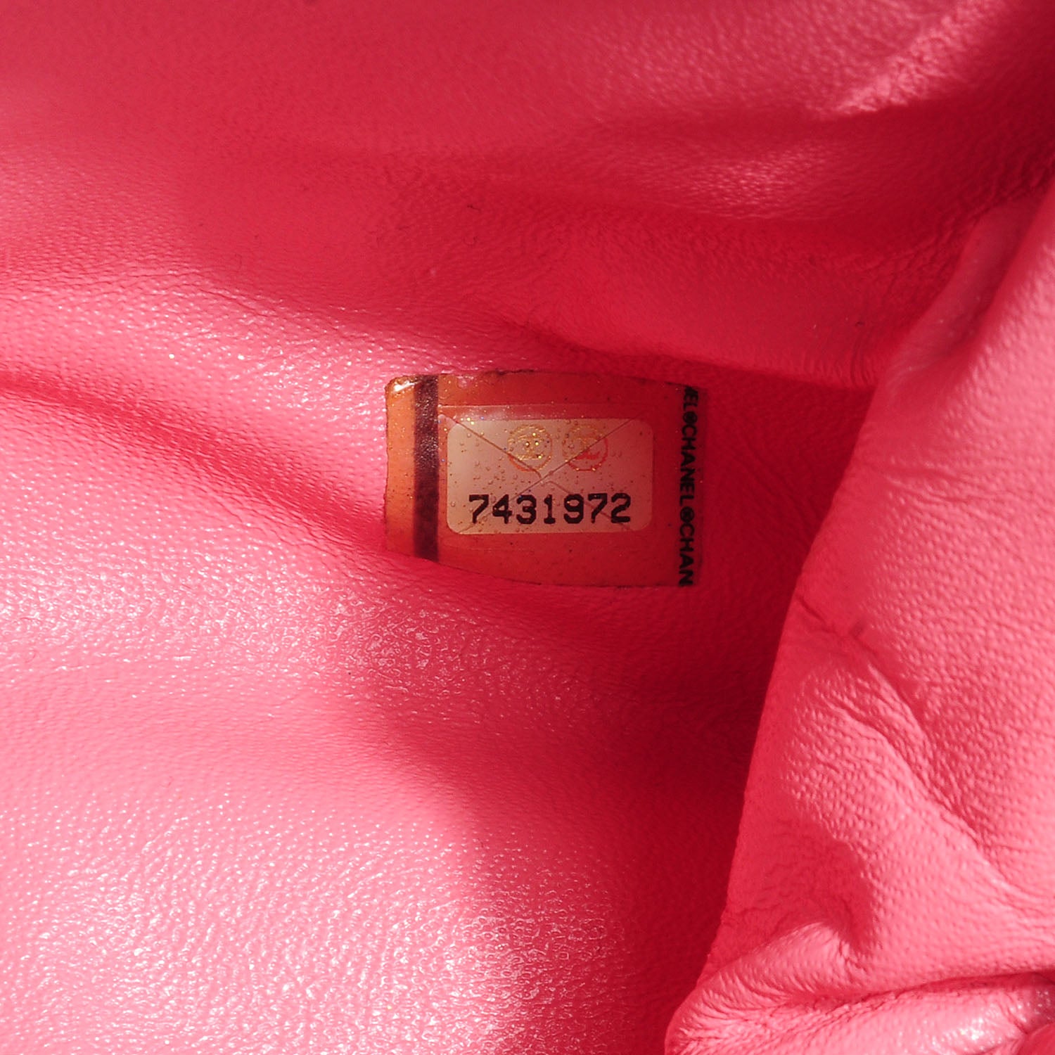 Chanel Lambskin Chocolate Bar Quilted Frame Bag White Pink 7 of 7