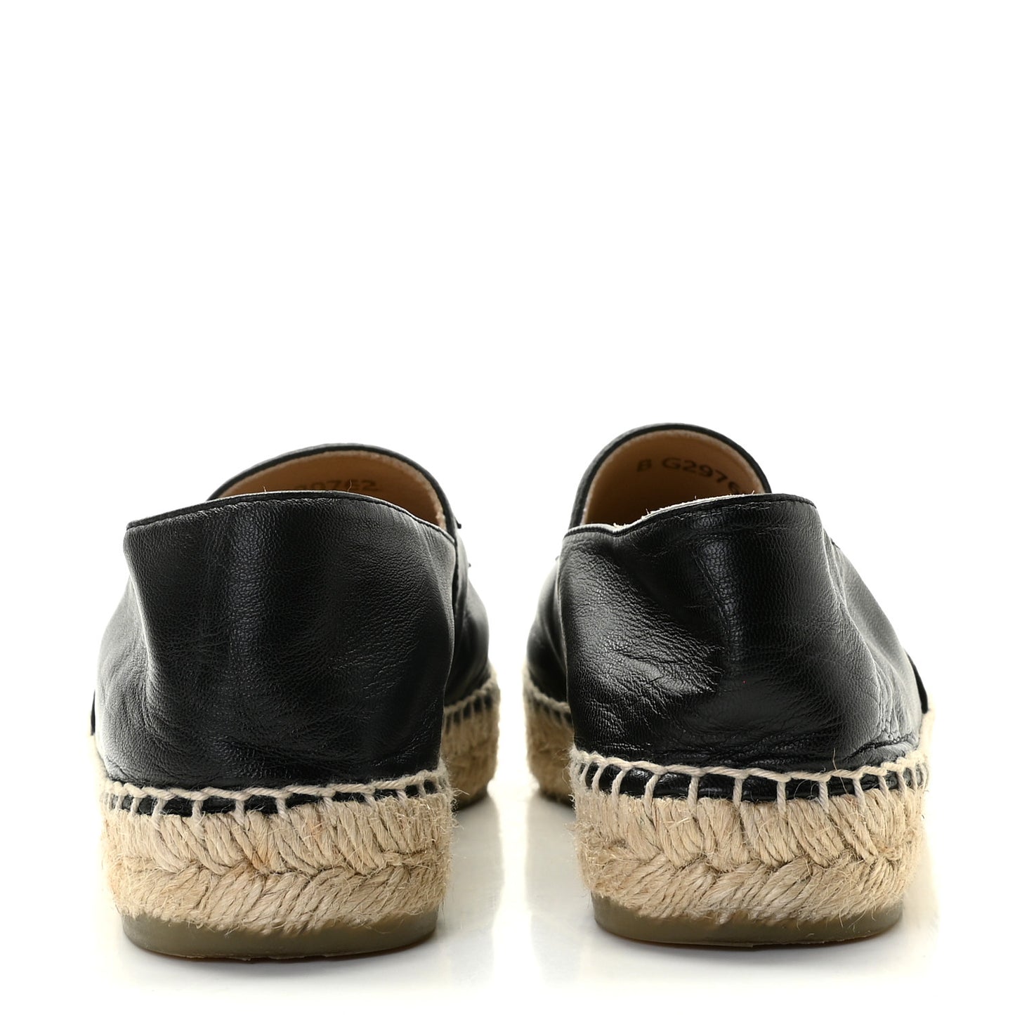 Lambskin CC Espadrilles 38 Black