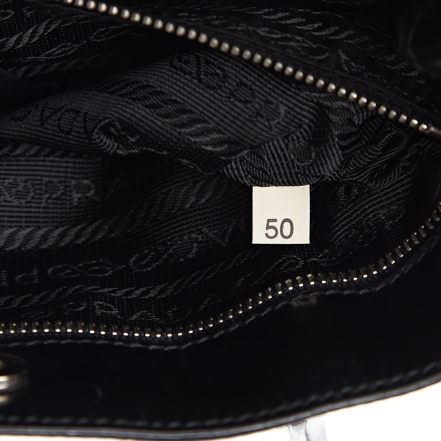 Prada Tessuto Vitello Top Handle Bag Black 7 of 13