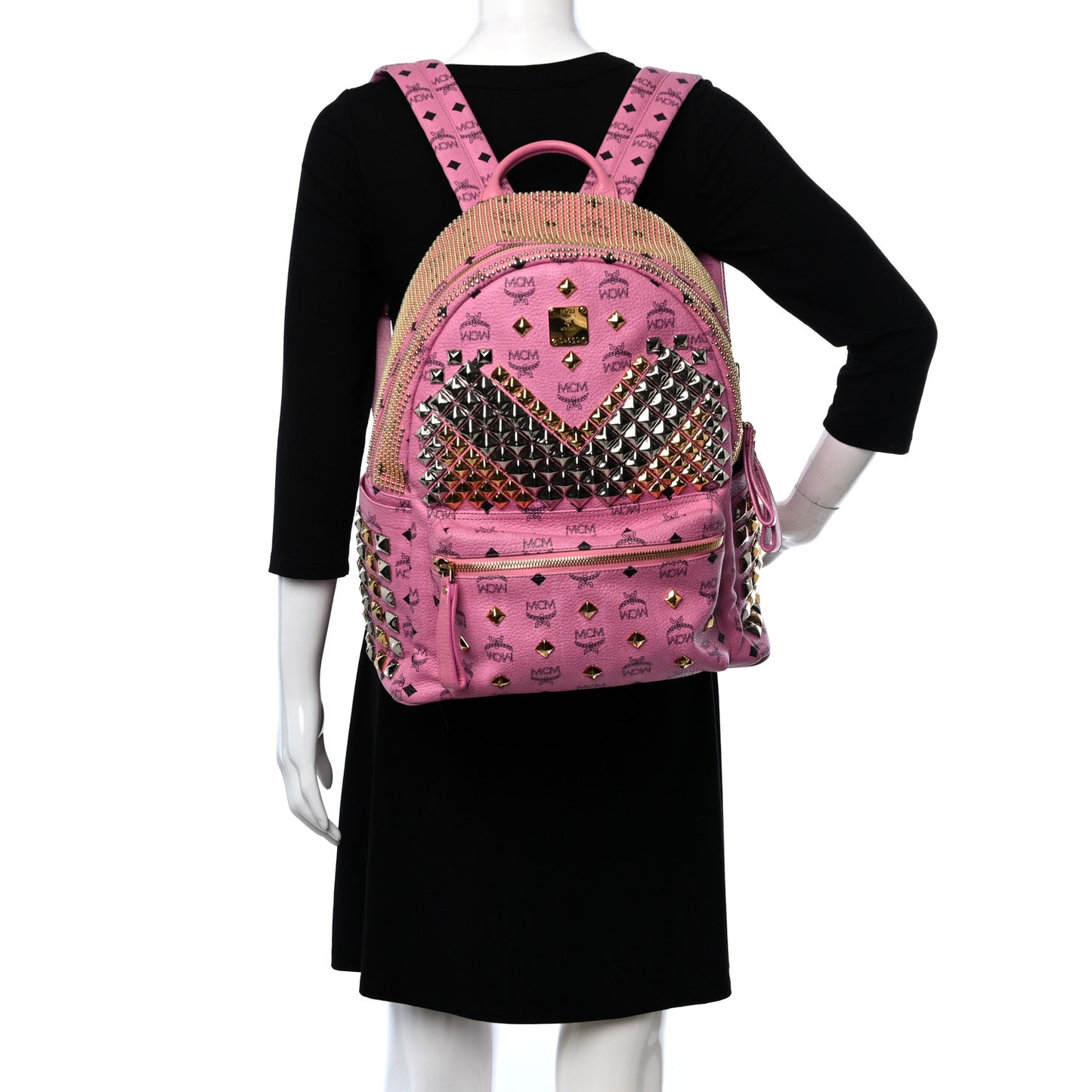Visetos Studded Medium Stark M Backpack Pink