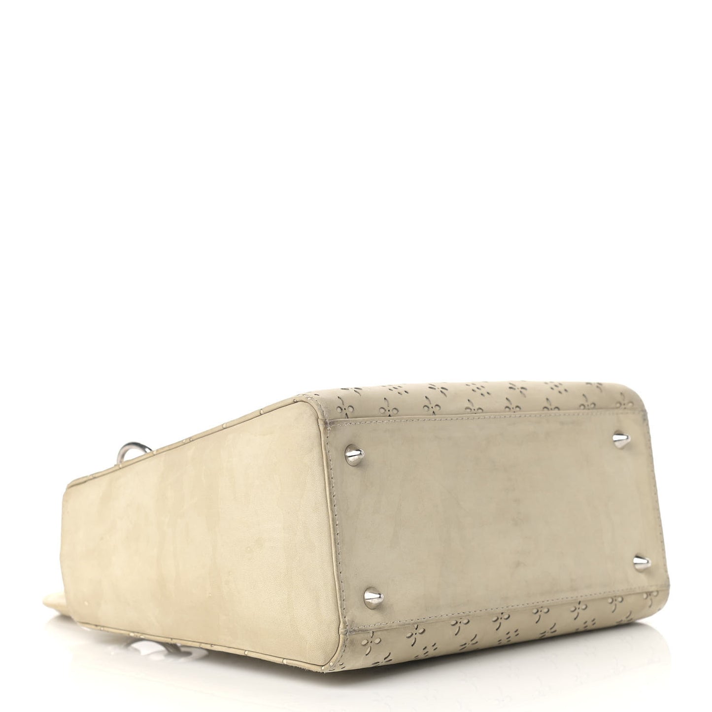 Nubuck Perforated Medium Lady Dior Beige