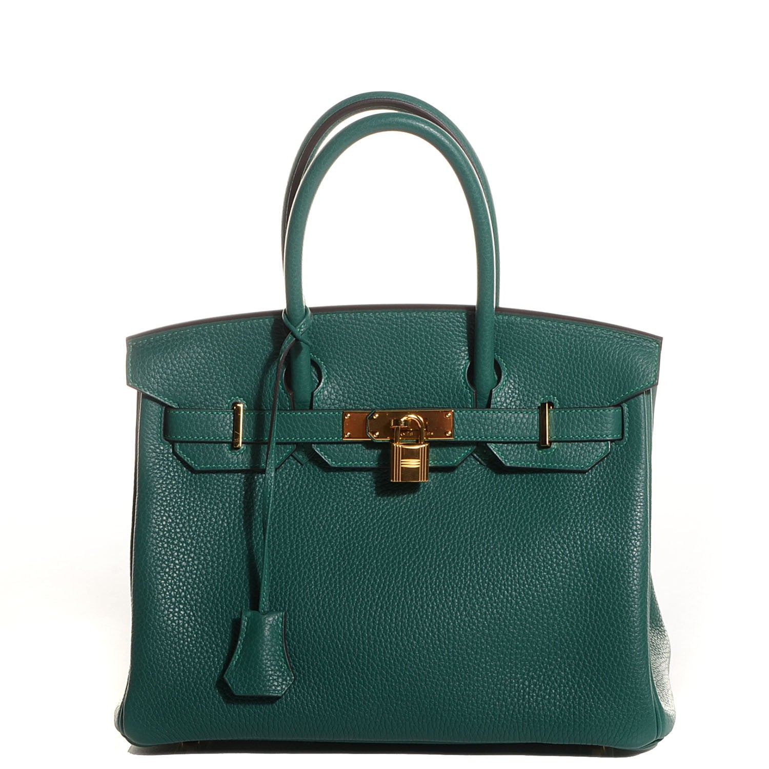 Hermes Taurillon Clemence Birkin 30 Malachite 1 of 19