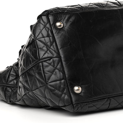 Chanel Aged Calfskin CC Tote Black 8 of 15