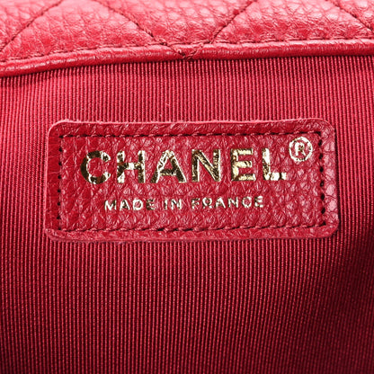 Chanel Calfskin Quilted XXL Travel Flap Bag  Red 5 of 7