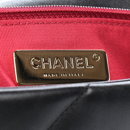 Chanel Lambskin Quilted Medium Chanel 19 Flap Black 6 of 9