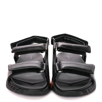 Hermes Nappa Junior Sandals 39 Black 3 of 8